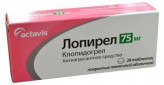 Лопирел, табл. п/о пленочной 75 мг №28