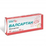 Валсартан-СЗ, табл. п/о пленочной 40 мг №30